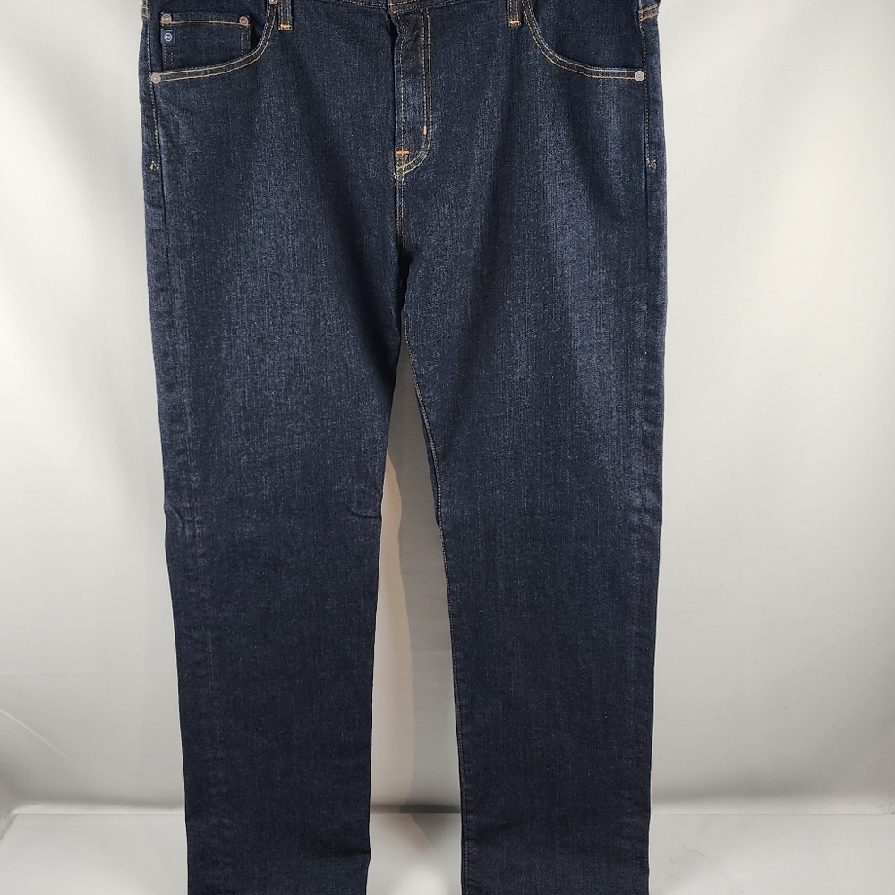 Ag Adriano Goldschmied Dark Blue Straight Leg Jeans 40 / 34